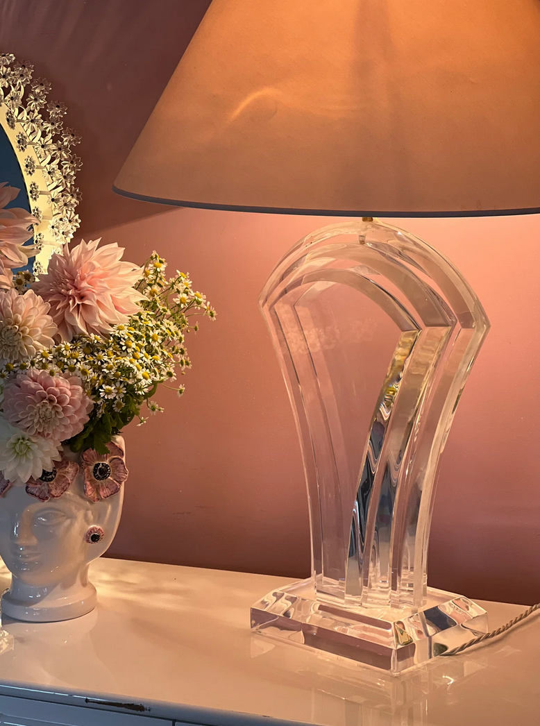 Vintage lucite deals dining chairs