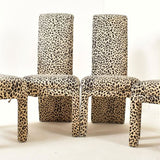 Italian mid century leopard print dining chairs (sold separately)