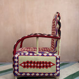 African beaded Yoruba throne chair C.1980