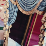 Italian carved drape mirror C.1980