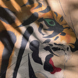 1970s large tiger painting signed dated.