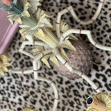 1970s pineapple 6-arm chandelier