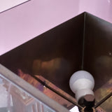 Romeo Rega large amethyst lucite lamp C.1970