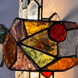 Pair of 1960s Albano Poli brutalist wall lights