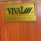 1970s Vivai Del Sud bamboo palm mirrors / folding screen