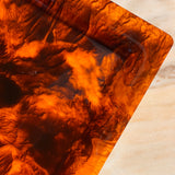 Faux Tortoiseshell Plexiglass Tray By Alpac, France Circa 1980