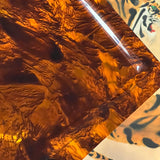 Faux Tortoiseshell Plexiglass Tray By Alpac, France Circa 1980