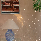 1970s Italian Blue stripe Murano lamp by Venini