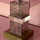 Romeo Rega large amethyst lucite lamp C.1970