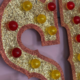 Huge glitter light up SEX sign