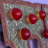 Huge glitter light up SEX sign