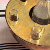 1970s Italian brass shot glass ice bucket
