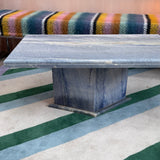 1970s Italian blue marble coffee table