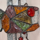 Pair of 1960s Albano Poli brutalist wall lights