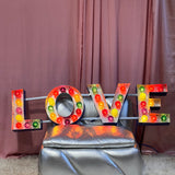 1980s large LOVE light up sign