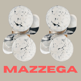 Pair of Italian 1970s chrome wall lights by Mazzega Murano