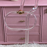 Italian 1970s lucite towel rail
