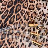 3 italian 1970s lucite and brass dress hangers
