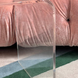 Italian 1970s lucite side table