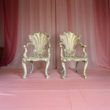 Venetian 19th century grotto chair (two available)