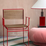 Red spaghetti chair by Giandomenico Belotti for Fly Line Italy 1970s