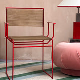 Red spaghetti chair by Giandomenico Belotti for Fly Line Italy 1970s