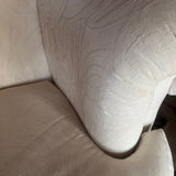 1980s American ivory curved cloud sofa.