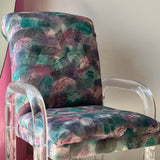 American 1970s Lucite chair original fabric