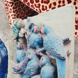 1980s American blue bird wood wall art