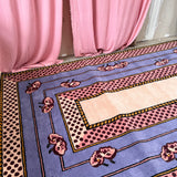 Lilac flower rug