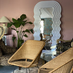 Ultrafragola Mirror by Ettore Sottsass - light off in showroom