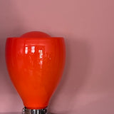 Carlo Nason large orange Murano glass lamp C.1970