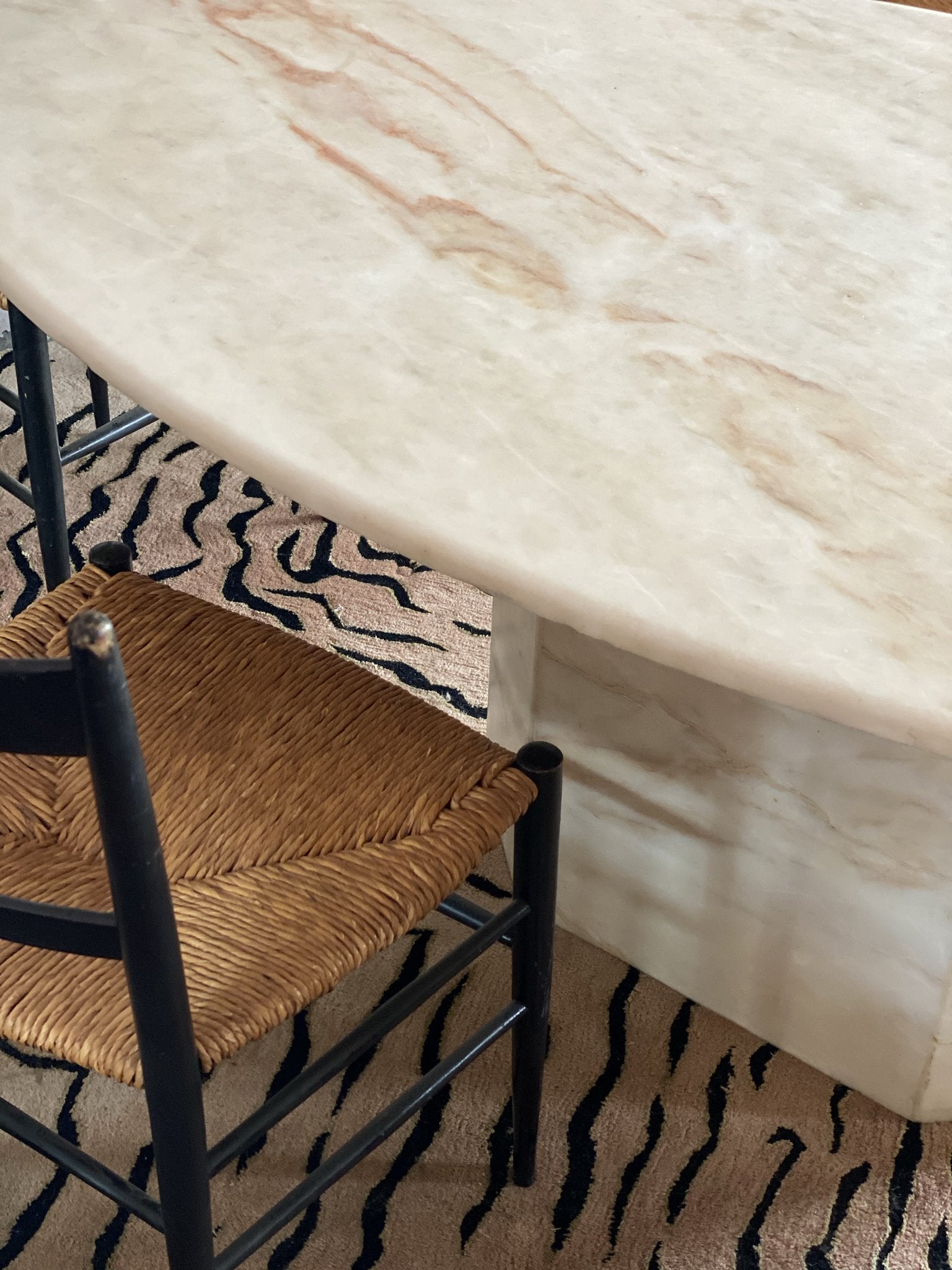 vintage marble dining table