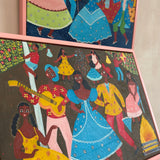 1976 Brazilian carnival oli paintings (sold as a pair)