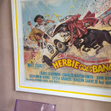 1980s luxury framed ‘Herbie goes bananas’ original movie poster licensed to Walt Disney