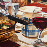 Nonna’s Kitchen 1984, large framed Italian kitchen painting