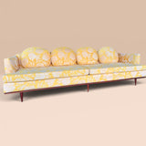 1970s Milo Baughman yellow Palm Springs sofa