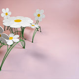 1950s Italian rare outdoor daisy garden set