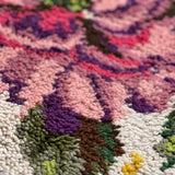 Large wool 1950s floral rug