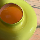 1970s Murano vase in acid yellow and pink