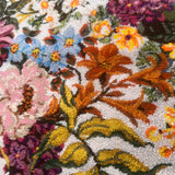 Large wool 1950s floral rug