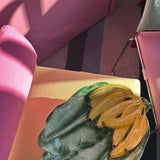 1980s Italian ceramic banana serving bowl