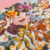 Large wool 1950s floral rug