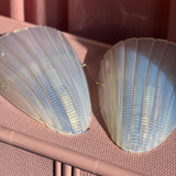 Pearlescent Murano glass wall lights C.1970