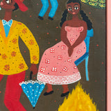 1976 Brazilian carnival oli paintings (sold as a pair)