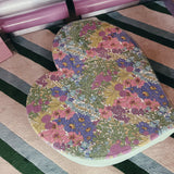 Heart shaped coffee table vintage Sanderson fabric