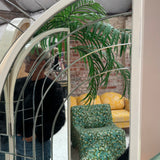 1970s Italian signed full length free standing mirror by Beppe Vida