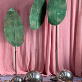 Set of two 1970s decorative mirrored balls.