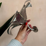 1950s Italian silver plated flower wall lights