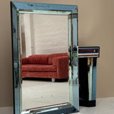 Large Italian blue & green mirror (console sold separately?